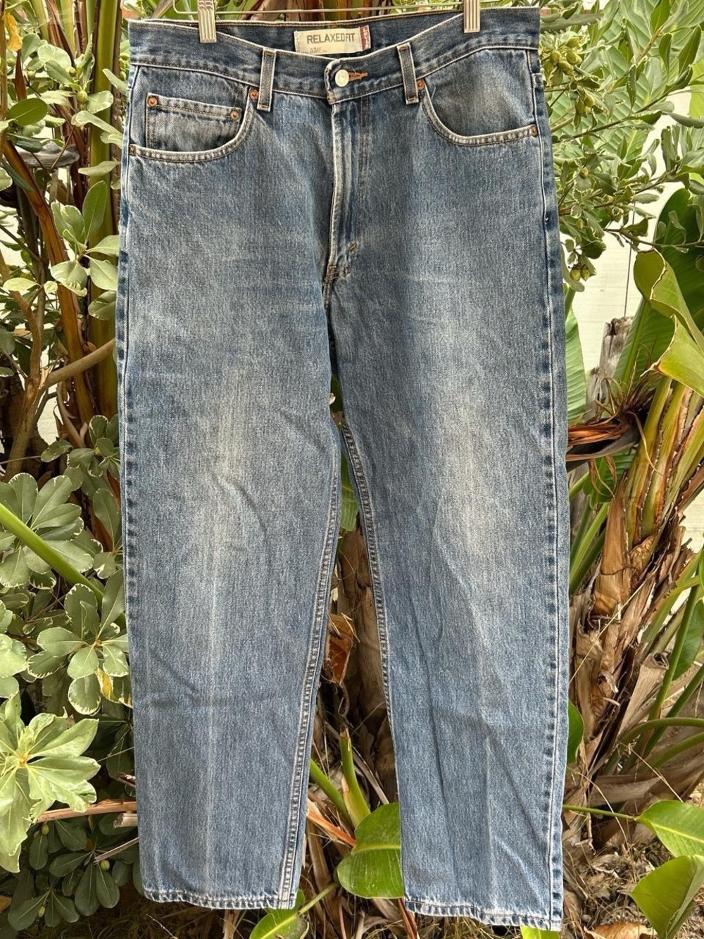 Vintage 2007 Levi’s 550 Relaxed Fit Jeans 34x30 Blue Denim Faded